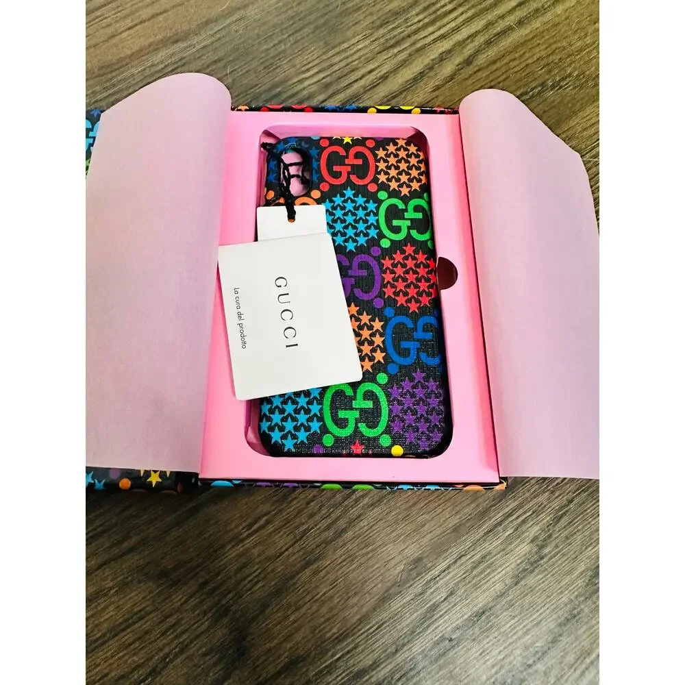 GUCCI Supreme Monogram Pyschedelic IPhone XS X Phone Case Cover NEW in BOX